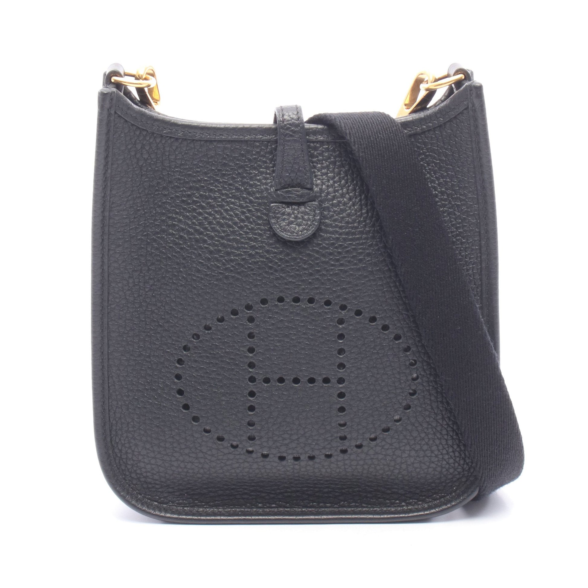 エヴリンTPM ショルダーバッグ トリヨンクレマンス ブラック ゴールド金具 Y刻印 エルメス バッグ HERMES