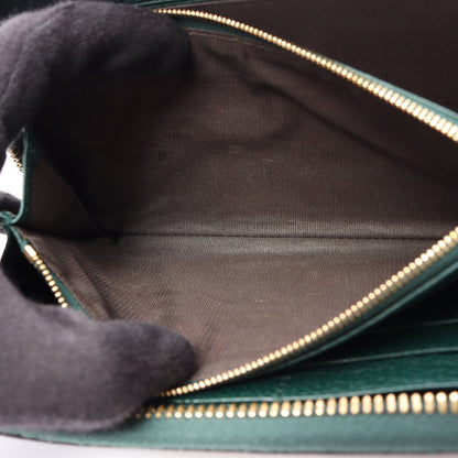 ズゥミ ラウンドファスナー長財布 レザー グリーン グッチ 財布・小物 GUCCI