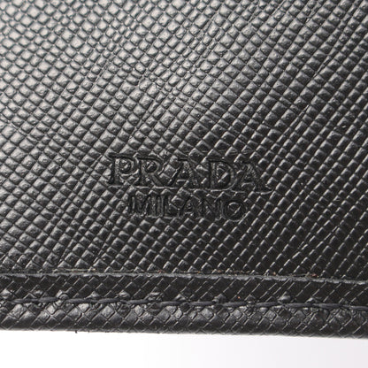 三角プレート 6連 キーケース サフィアーノレザー ブラック プラダ 財布・小物 PRADA