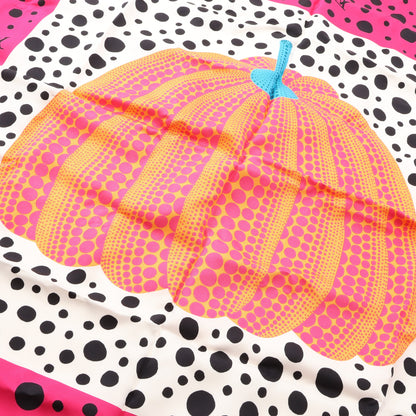 LOUIS VUITTON × 草間彌生 カレ90 パンプキン スカーフ シルク ピンクパープル マルチカラー ルイヴィトン 財布・小物 LOUIS VUITTON