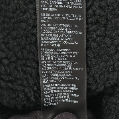 SKIWEAR フリース ジップアップ パーカー コットン ブラック バレンシアガ