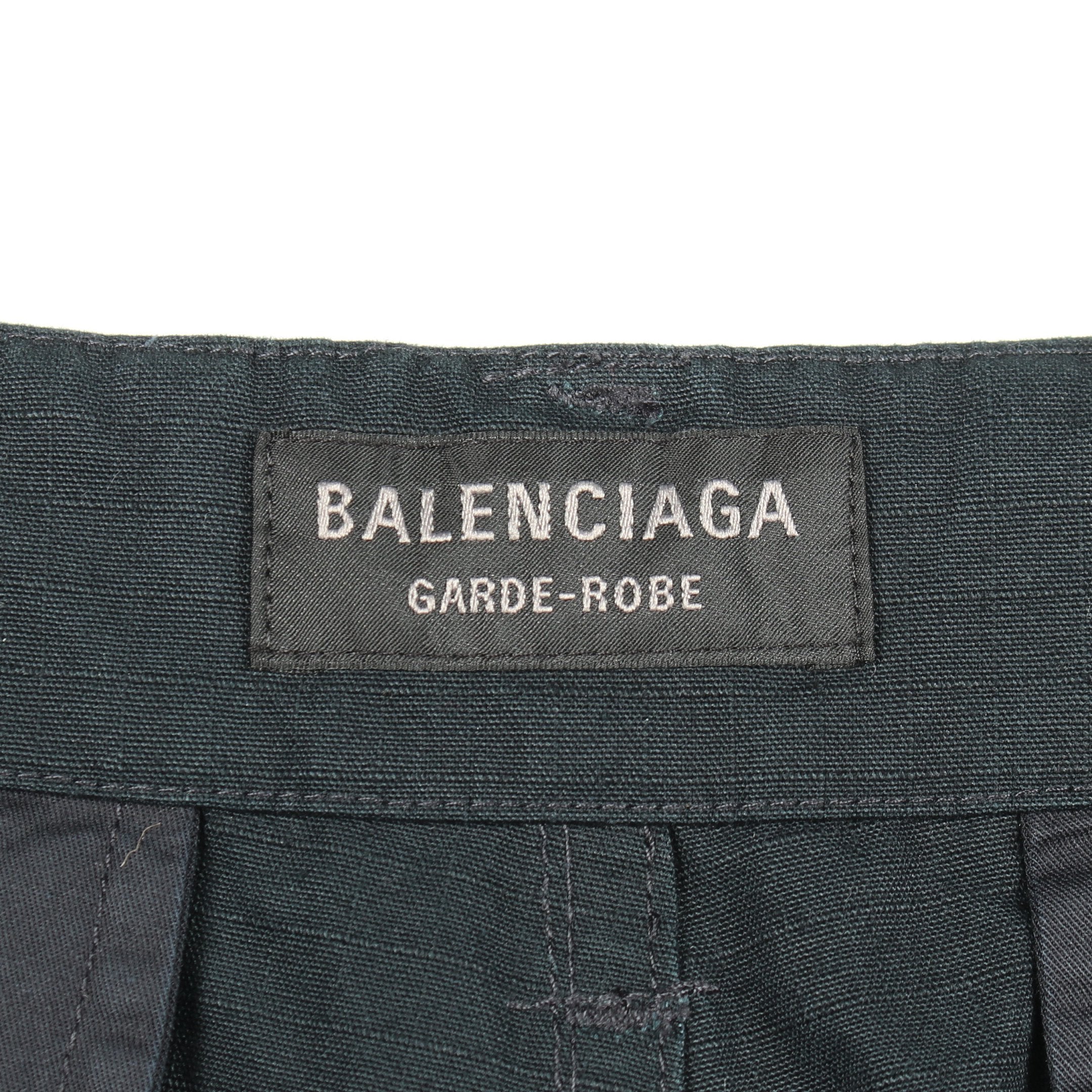 25ss balenciaga garde robe カーゴパンツ GARDE-ROBE ワイド カーゴパンツ コットン ネイビー バレンシアガ – RECLO