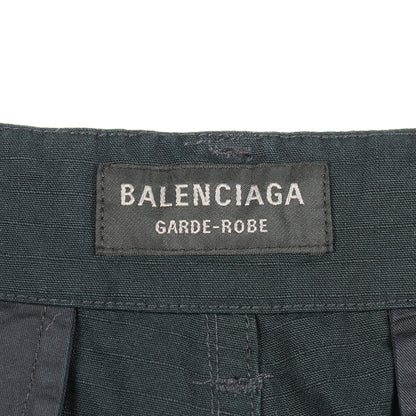 GARDE-ROBE ワイド カーゴパンツ コットン ネイビー バレンシアガ ボトムス BALENCIAGA