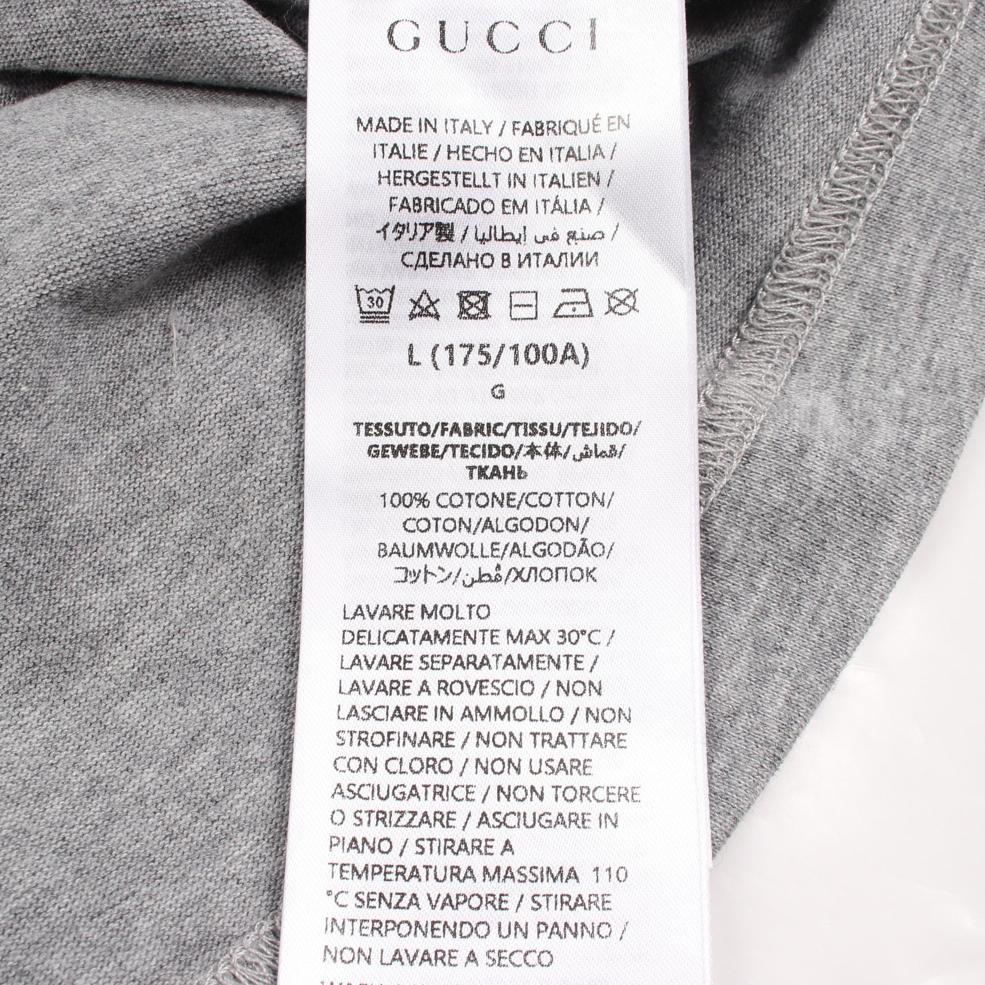インターロッキングG ロゴプリント 半袖Tシャツ コットン グレー ライトグリーン ブラック グッチ トップス GUCCI