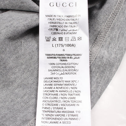 インターロッキングG ロゴプリント 半袖Tシャツ コットン グレー ライトグリーン ブラック グッチ トップス GUCCI