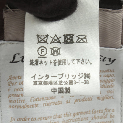 フェイクファー ダウンベスト グレーベージュ ヤンマイエン