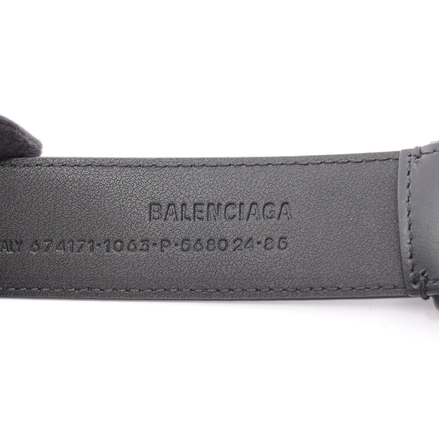 BBロゴ バックル ベルト レザー ブラック グリーン バレンシアガ 財布・小物 BALENCIAGA