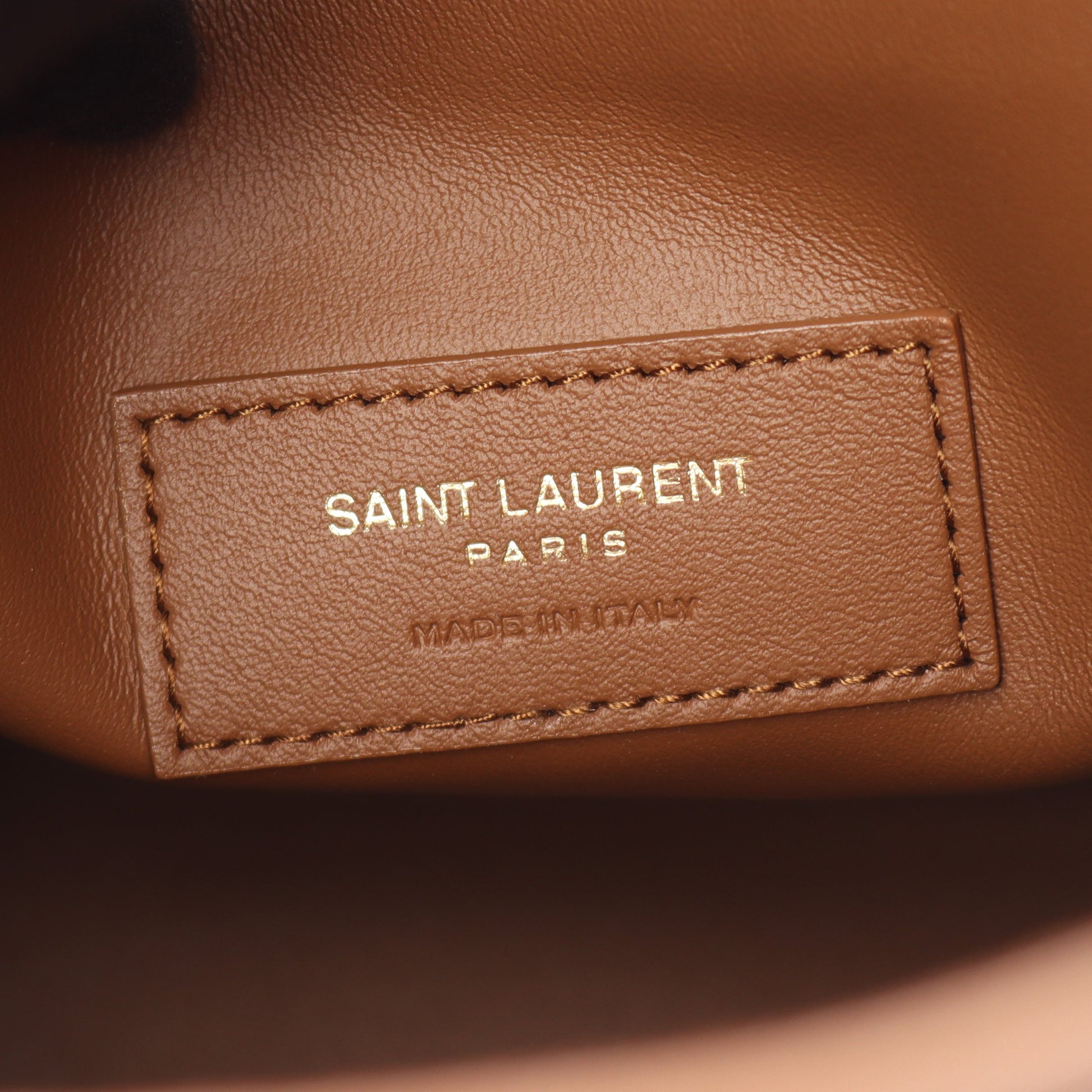LE 5 A 7 ワンショルダーバッグ レザー ブラウン サンローランパリ バッグ SAINT LAURENT PARIS