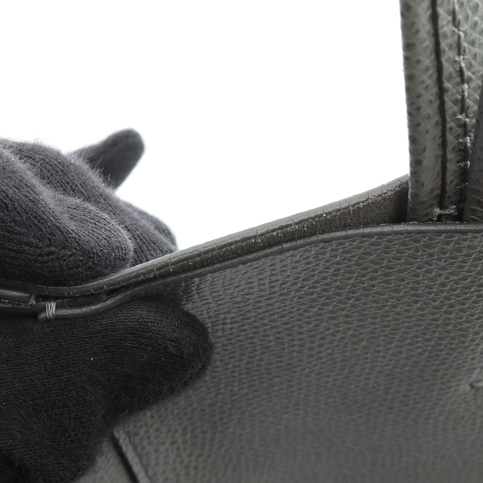 バーティカル スモール カバ 2WAY ハンドバッグ トートバッグ レザー グレー セリーヌ バッグ CELINE