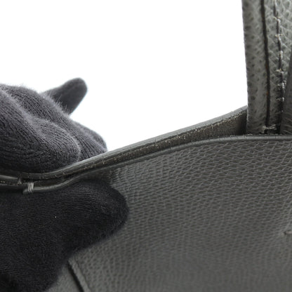 バーティカル スモール カバ 2WAY ハンドバッグ トートバッグ レザー グレー セリーヌ バッグ CELINE
