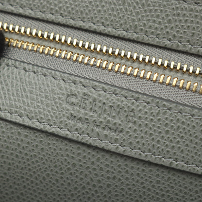 バーティカル スモール カバ 2WAY ハンドバッグ トートバッグ レザー グレー セリーヌ バッグ CELINE