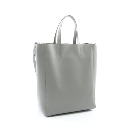 バーティカル スモール カバ 2WAY ハンドバッグ トートバッグ レザー グレー セリーヌ バッグ CELINE