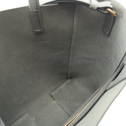 バーティカル スモール カバ 2WAY ハンドバッグ トートバッグ レザー グレー セリーヌ バッグ CELINE