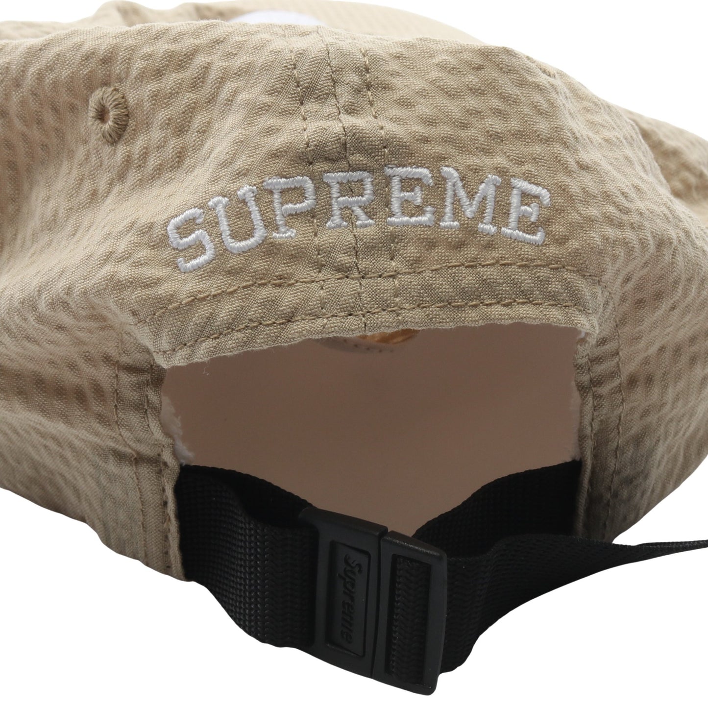 Seersucker S Logo 6-Panel キャップ コットン ベージュ シュプリーム