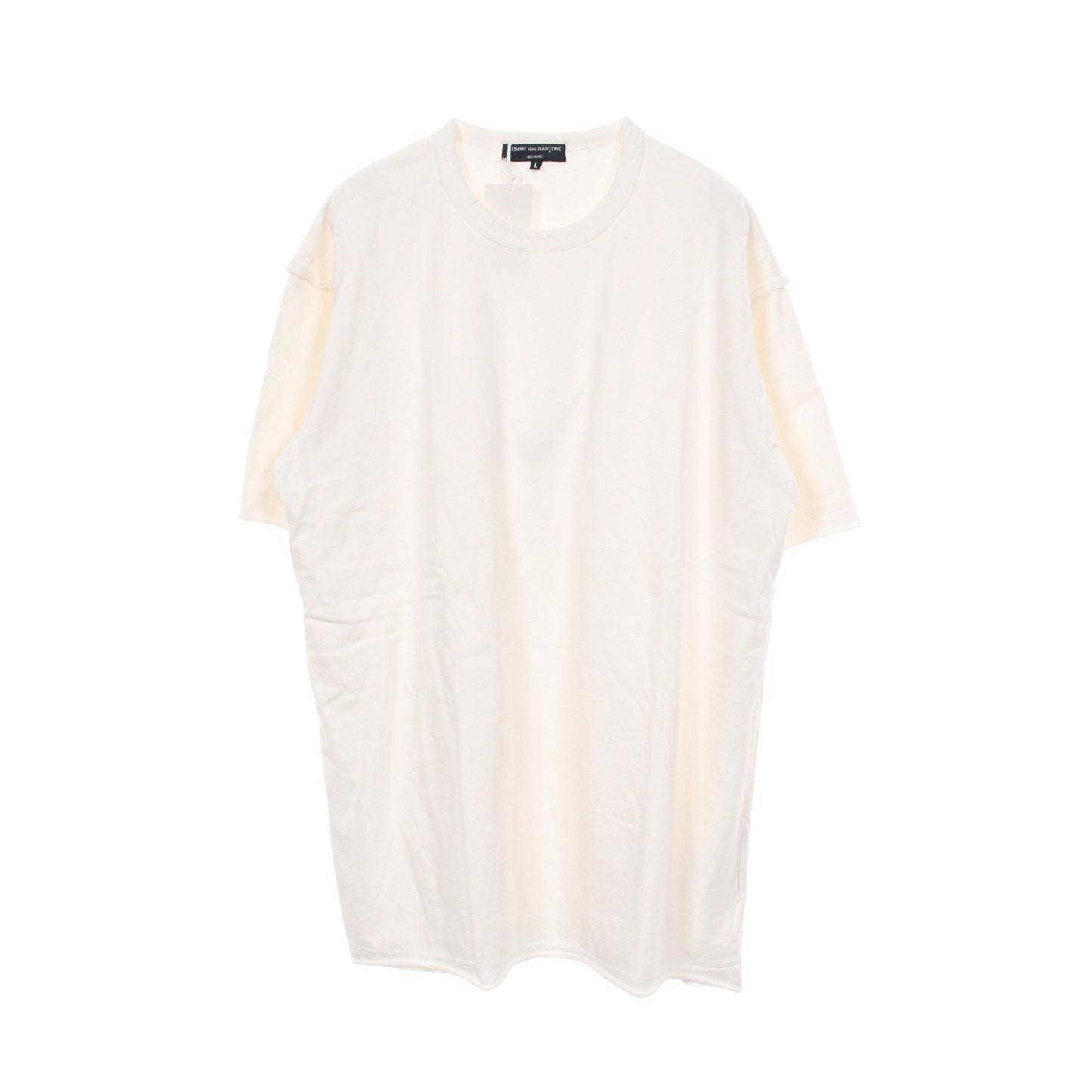 ドッキング 半袖Tシャツ コットン ホワイト コムデギャルソンオム トップス COMME des GARCONS HOMME