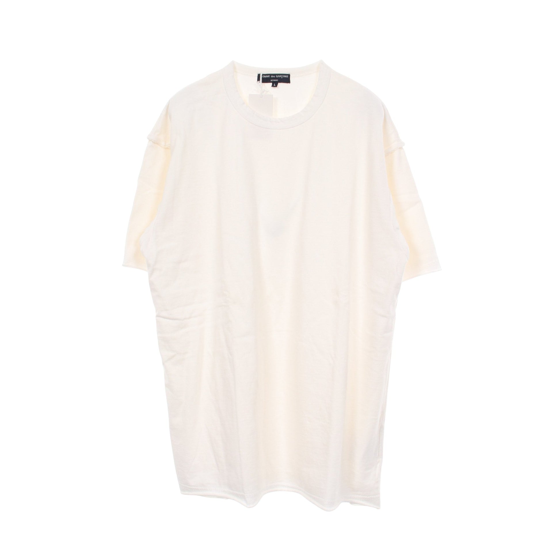 ドッキング 半袖Tシャツ コットン ホワイト コムデギャルソンオム トップス COMME des GARCONS HOMME