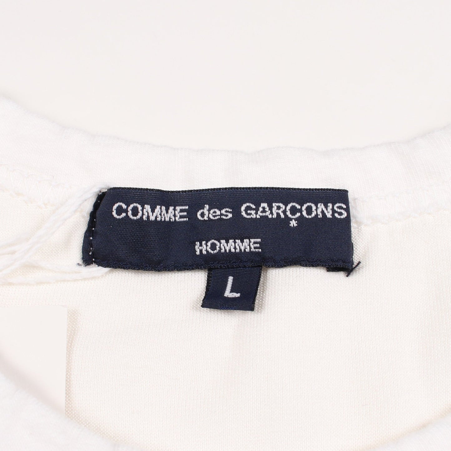 ドッキング 半袖Tシャツ コットン ホワイト コムデギャルソンオム トップス COMME des GARCONS HOMME