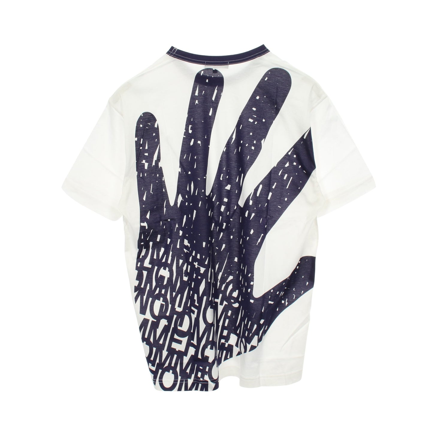 バックプリント 半袖Tシャツ コットン ホワイト ネイビー コムデギャルソンオム トップス COMME des GARCONS HOMME