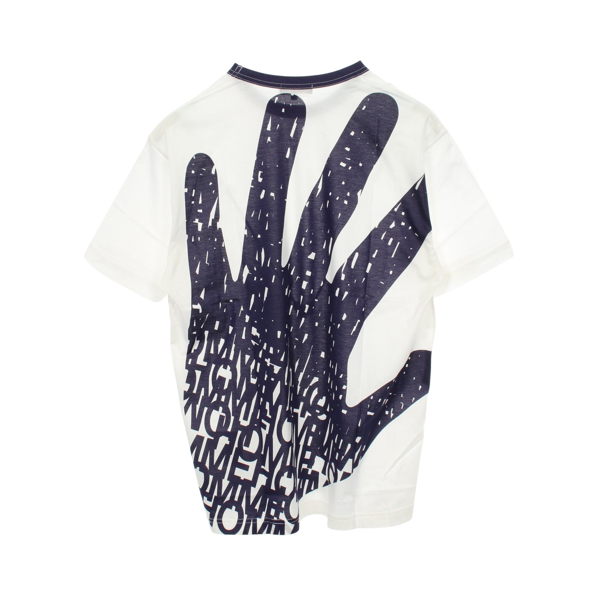 バックプリント 半袖Tシャツ コットン ホワイト ネイビー コムデギャルソンオム トップス COMME des GARCONS HOMME