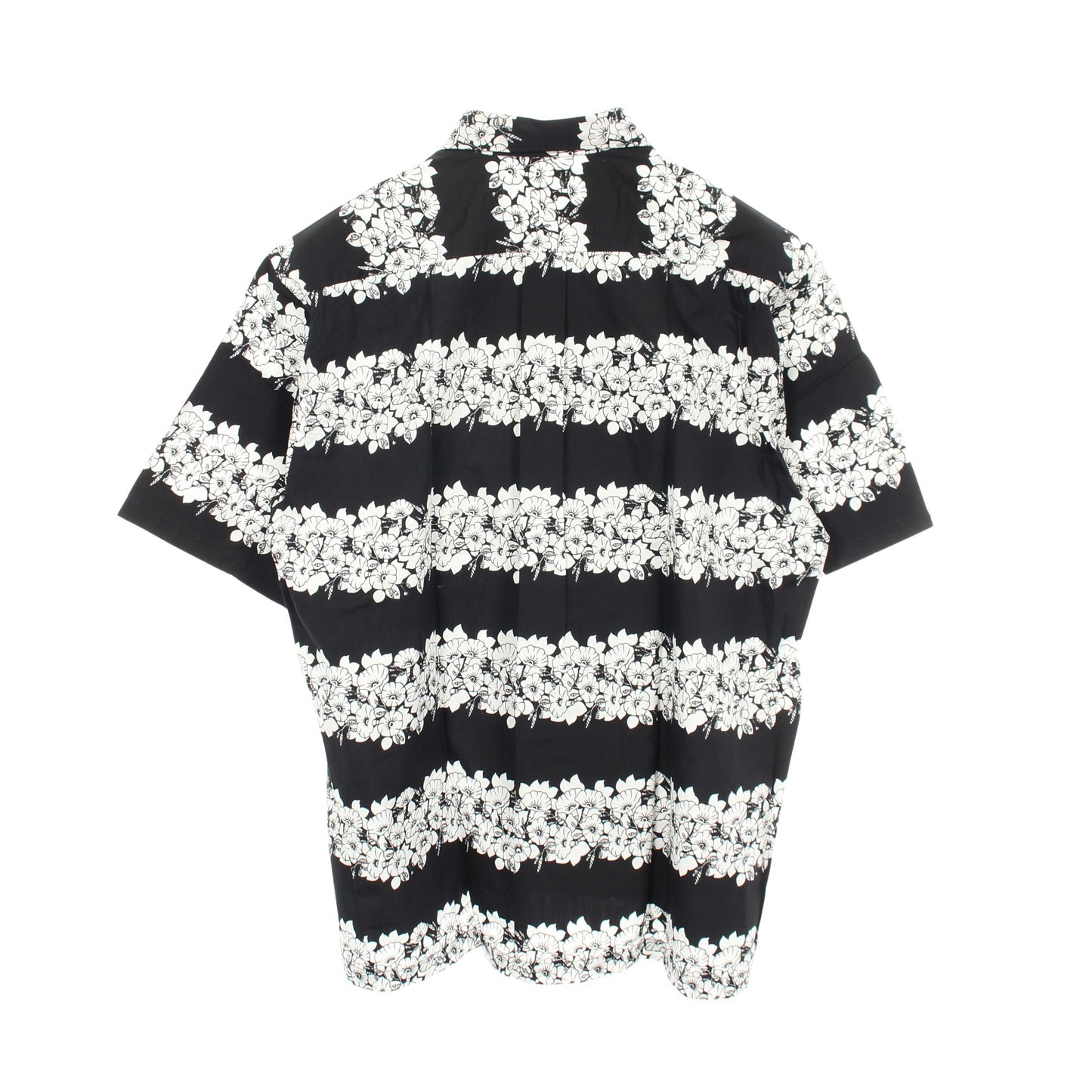 花柄 半袖 シャツ コットン ブラック ホワイト コムデギャルソンシャツ トップス COMME des GARCONS SHIRT
