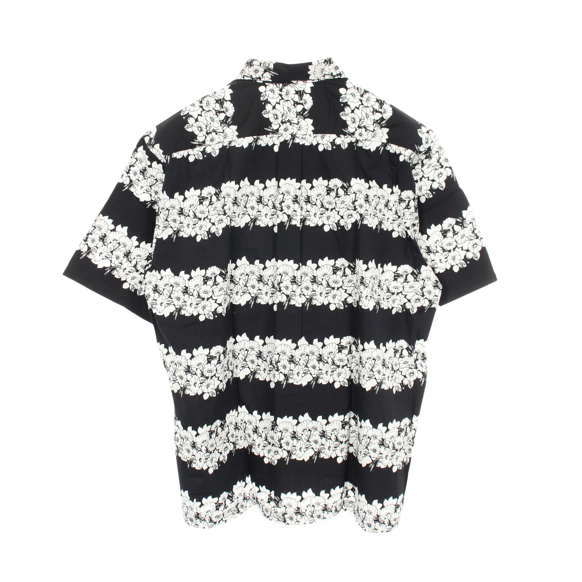 花柄 半袖 シャツ コットン ブラック ホワイト コムデギャルソンシャツ トップス COMME des GARCONS SHIRT
