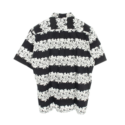 花柄 半袖 シャツ コットン ブラック ホワイト コムデギャルソンシャツ トップス COMME des GARCONS SHIRT