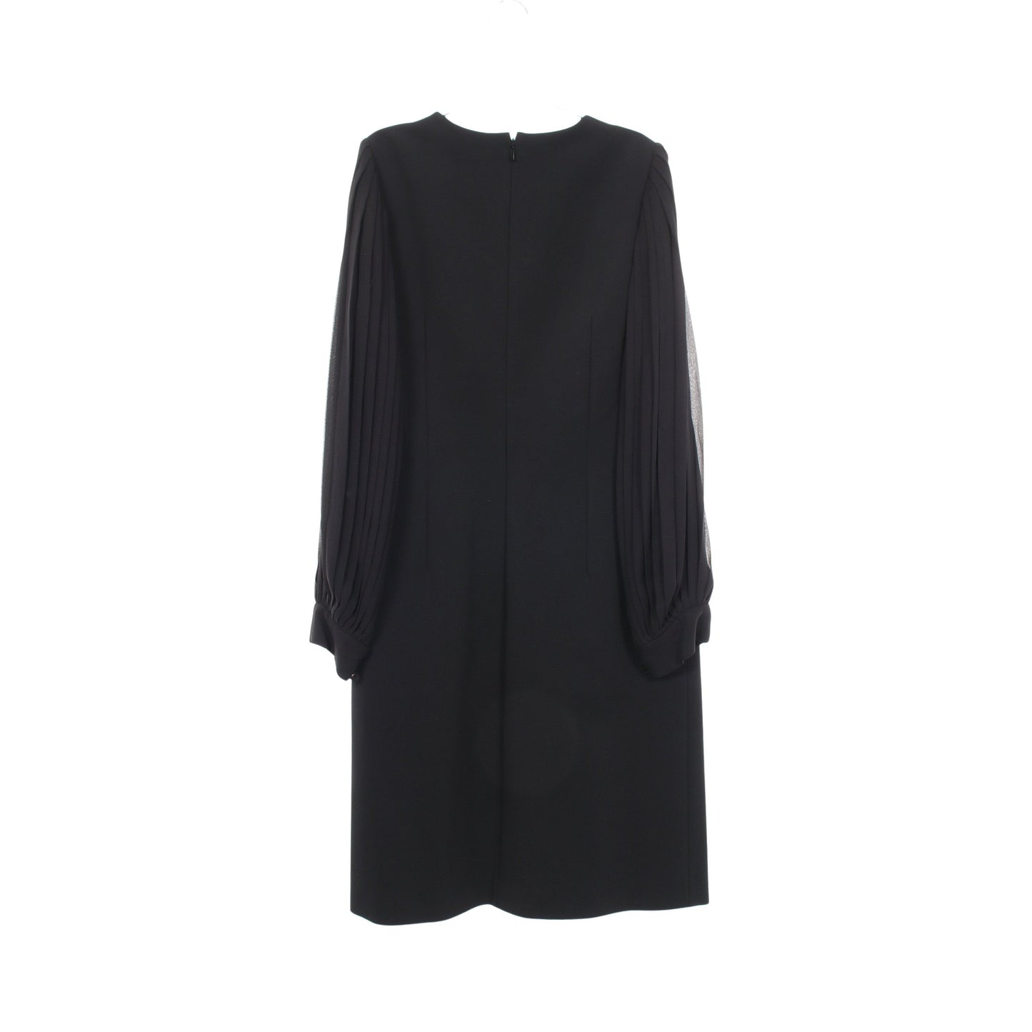 PLEATED SLEEVES BLACK DRESS 切替 ワンピース レーヨン ブラック グッチ