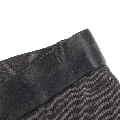 ココマークボタン デニムパンツ コットン シルク ブラック シャネル ボトムス CHANEL