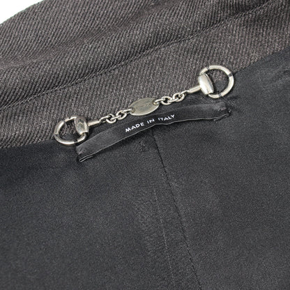 テーラードジャケット ウール ダークグレー グッチ アウター GUCCI