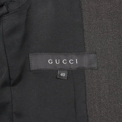 テーラードジャケット ウール ダークグレー グッチ アウター GUCCI
