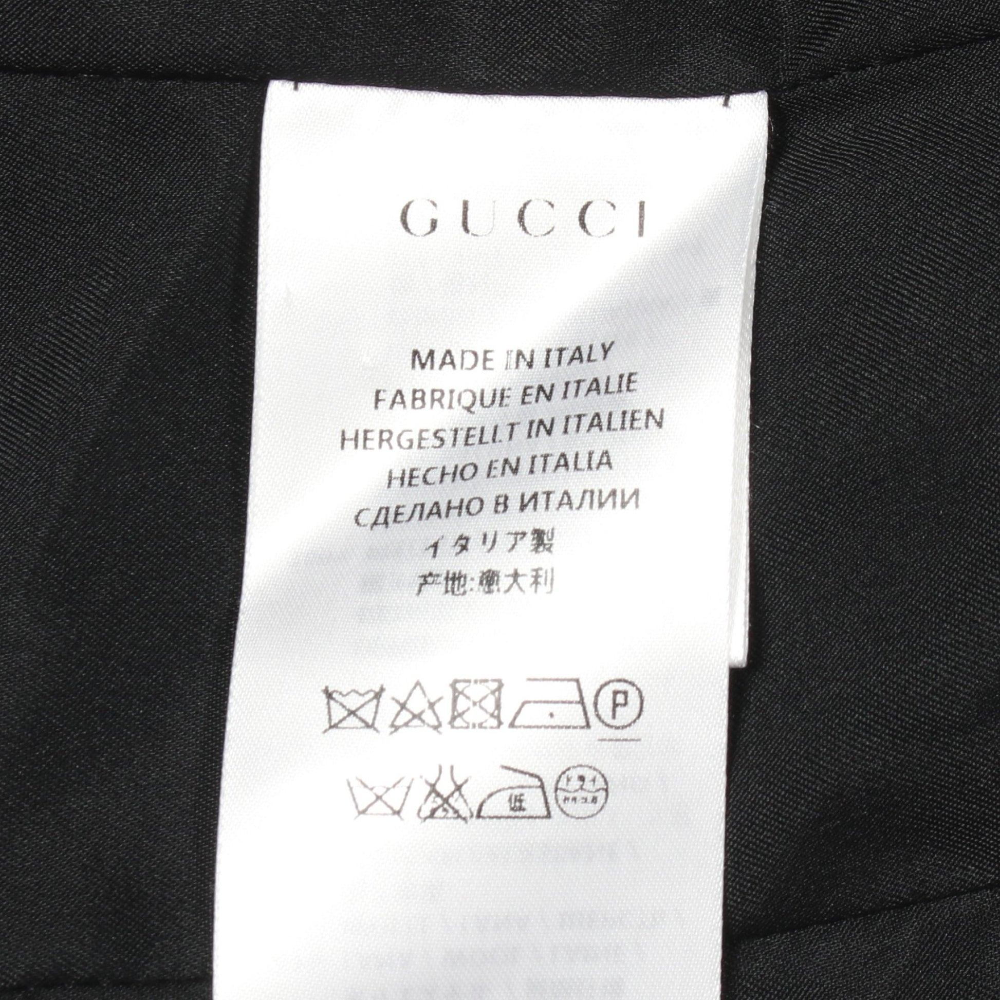 テーラードジャケット ウール ダークグレー グッチ アウター GUCCI