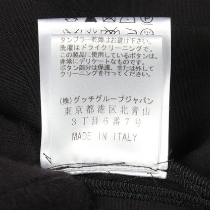 インターロッキングG テーラードジャケット コットン ナイロン ブラック グッチ アウター GUCCI