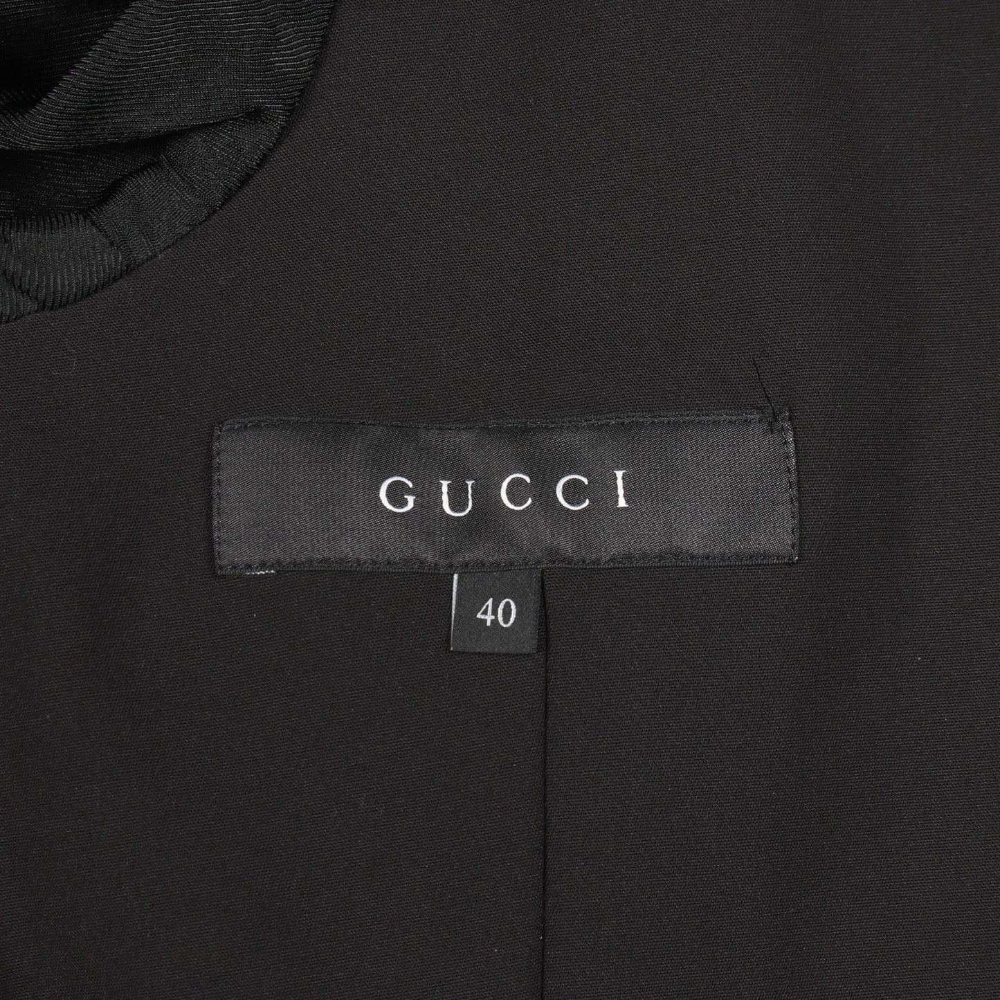 インターロッキングG テーラードジャケット コットン ナイロン ブラック グッチ アウター GUCCI