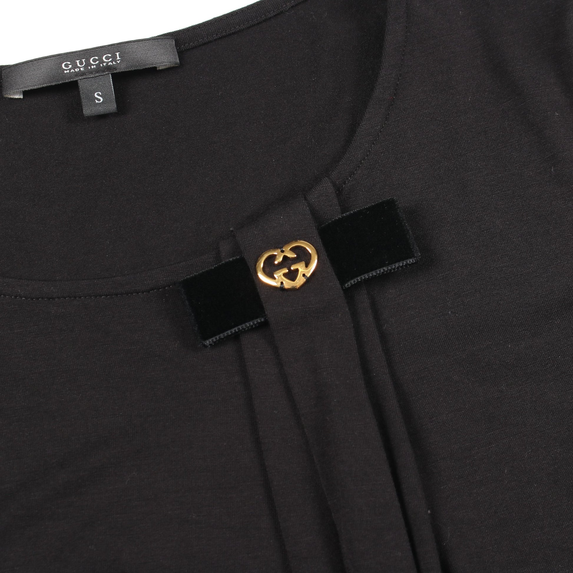 インターロッキングG 半袖Tシャツ レーヨン ブラック グッチ トップス GUCCI
