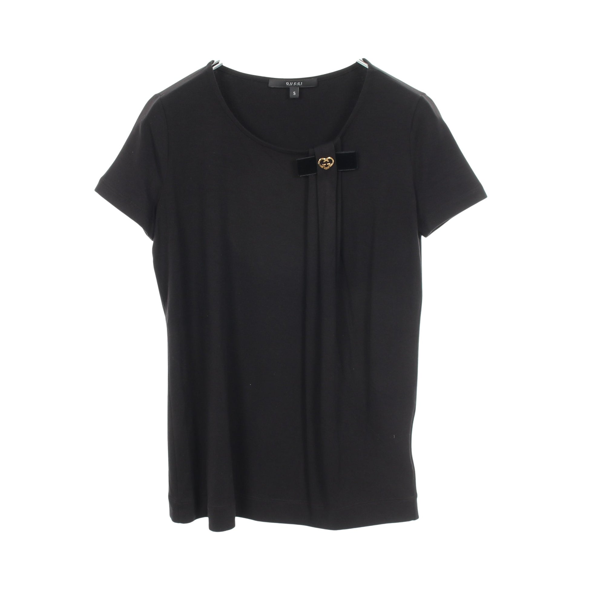 インターロッキングG 半袖Tシャツ レーヨン ブラック グッチ トップス GUCCI