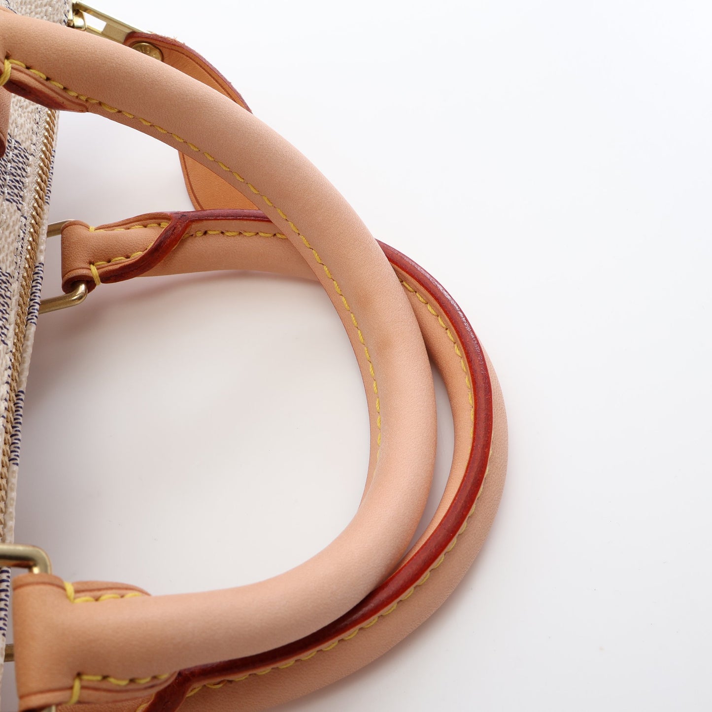 スピーディ25 ダミエアズール ハンドバッグ PVC レザー ホワイト ルイヴィトン バッグ LOUIS VUITTON