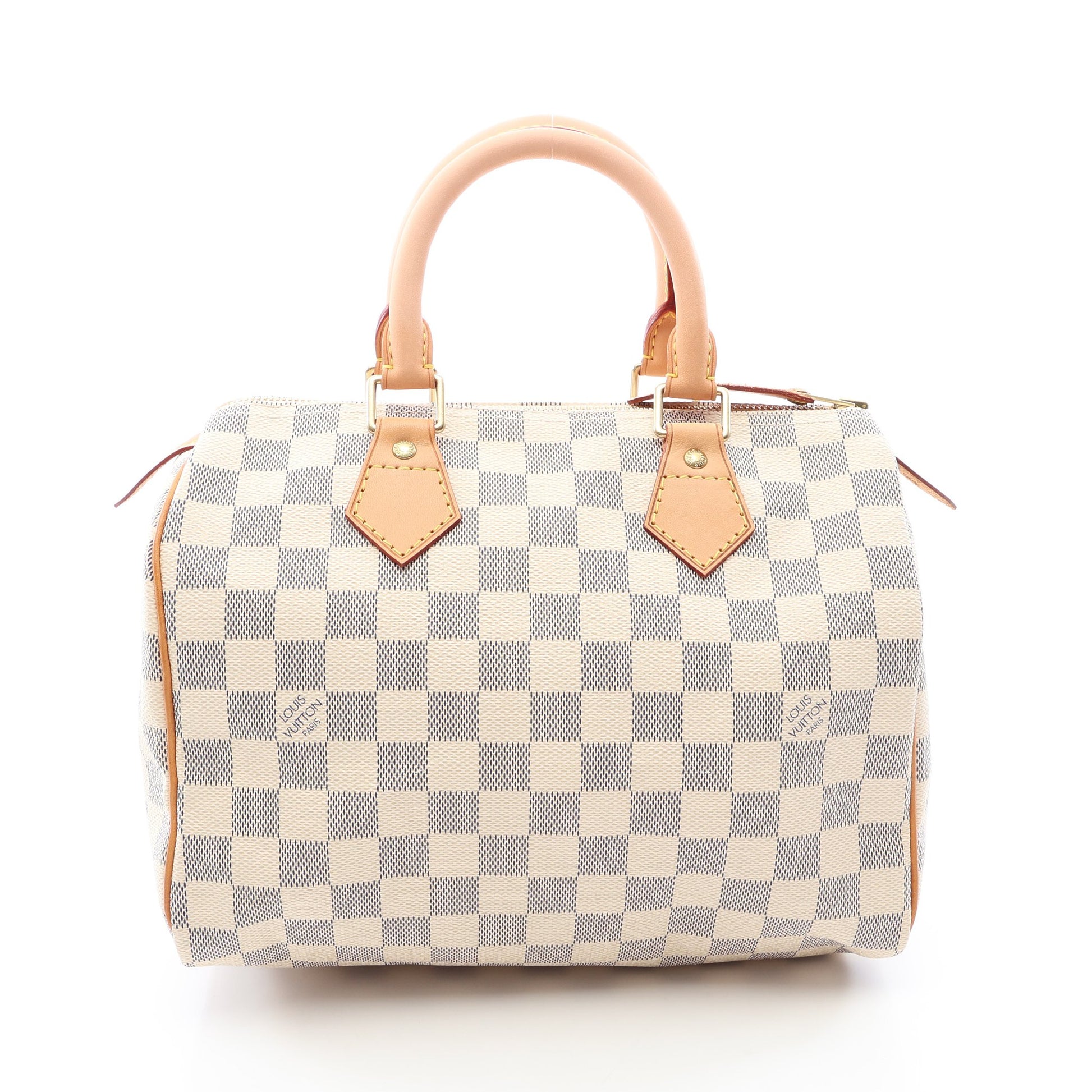 スピーディ25 ダミエアズール ハンドバッグ PVC レザー ホワイト ルイヴィトン バッグ LOUIS VUITTON
