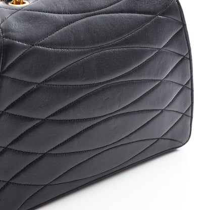 チェーンショルダーバッグ ラムスキン ブラック ゴールド金具 シャネル バッグ CHANEL