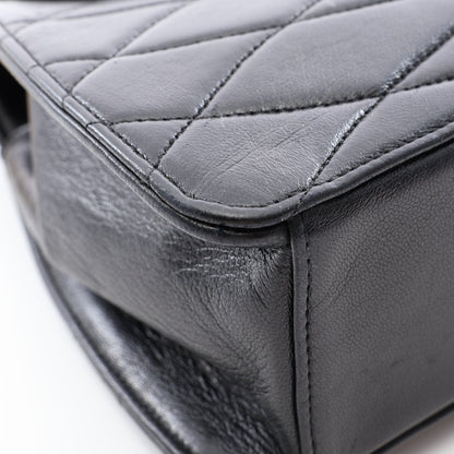 チェーンショルダーバッグ ラムスキン ブラック ゴールド金具 シャネル バッグ CHANEL