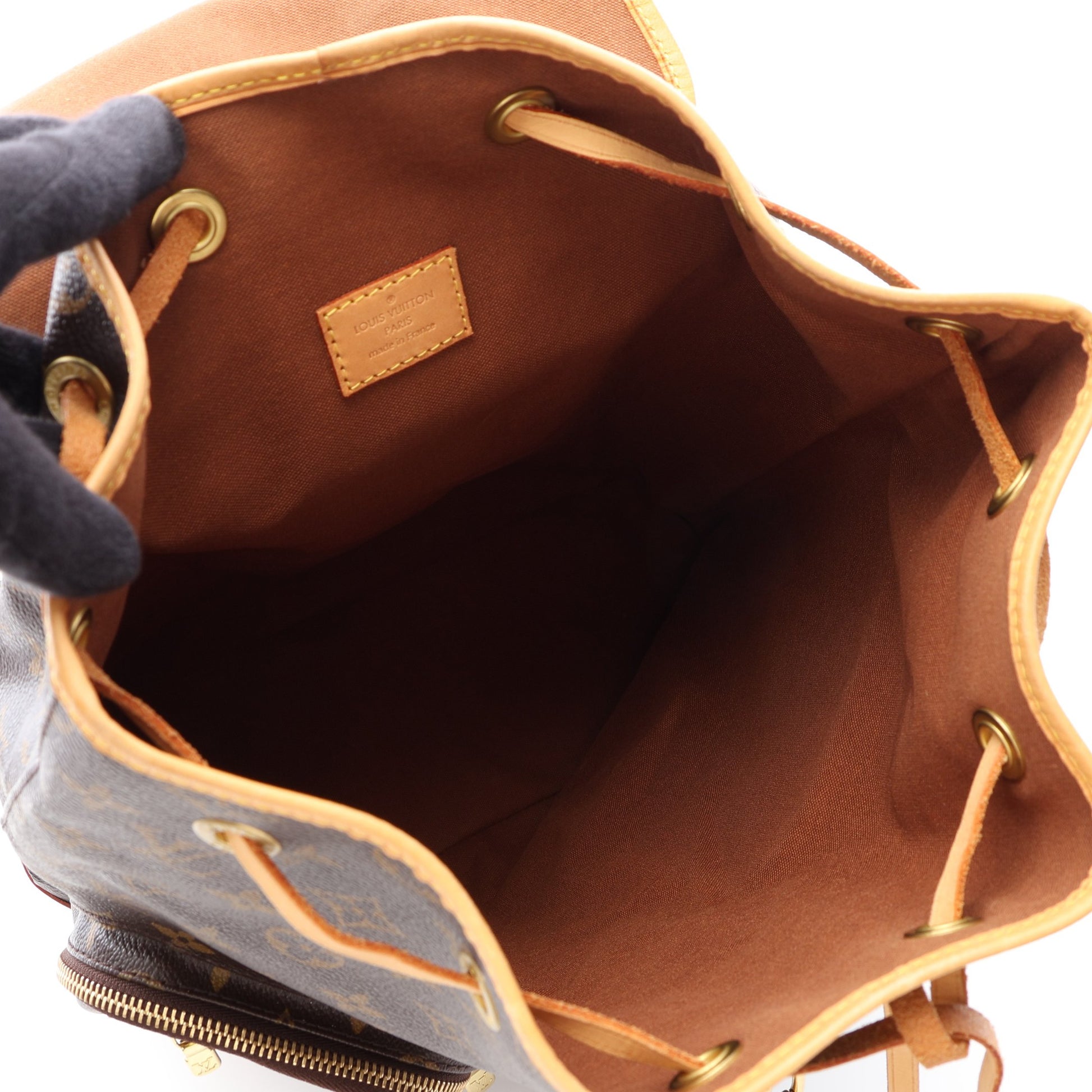 サックアド ボスフォール モノグラム バックパック リュックサック PVC レザー ブラウン ルイヴィトン バッグ LOUIS VUITTON