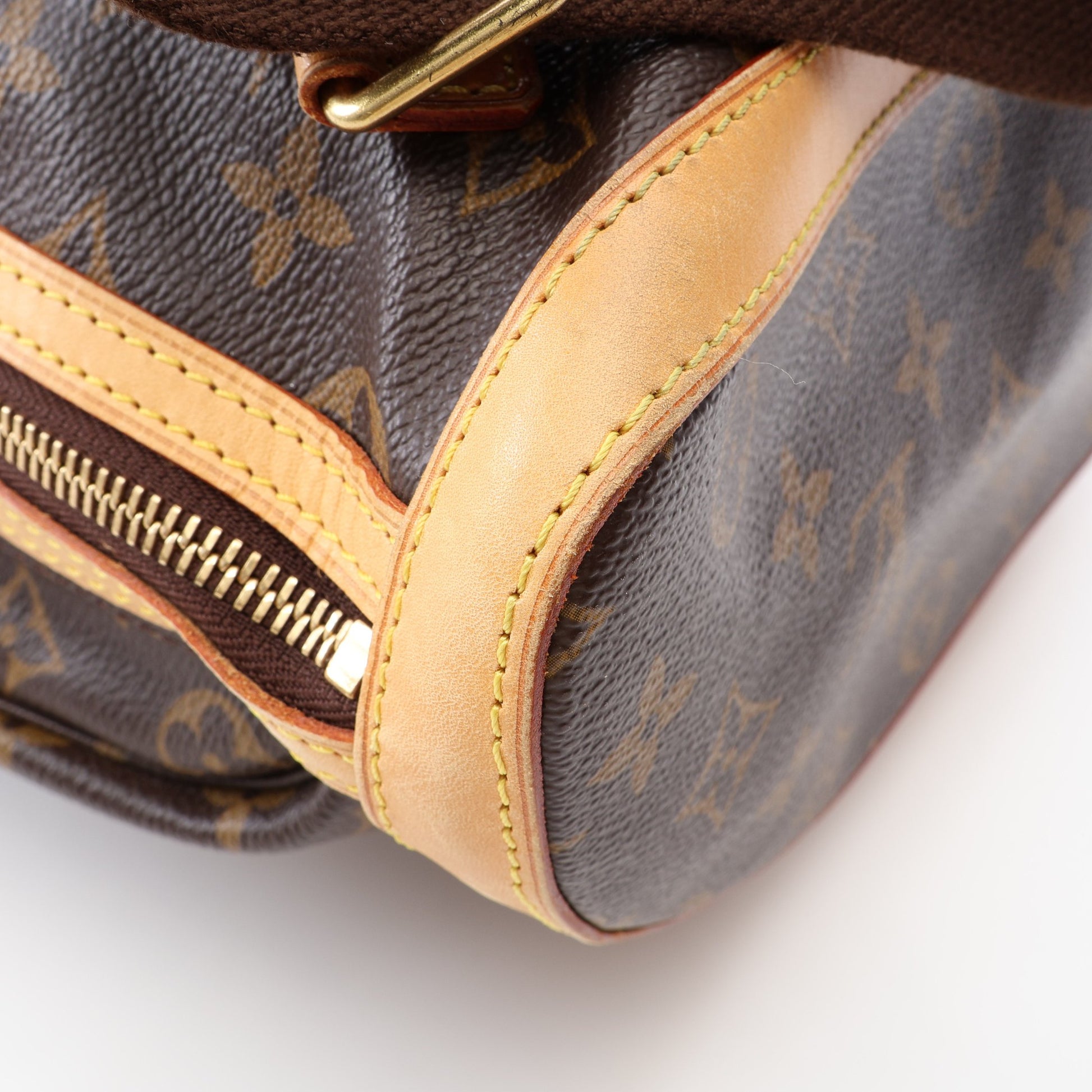 サックアド ボスフォール モノグラム バックパック リュックサック PVC レザー ブラウン ルイヴィトン バッグ LOUIS VUITTON