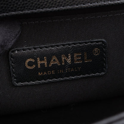 ボーイシャネル スモール チェーンショルダーバッグ キャビアスキン ブラック ゴールド金具 シャネル バッグ CHANEL