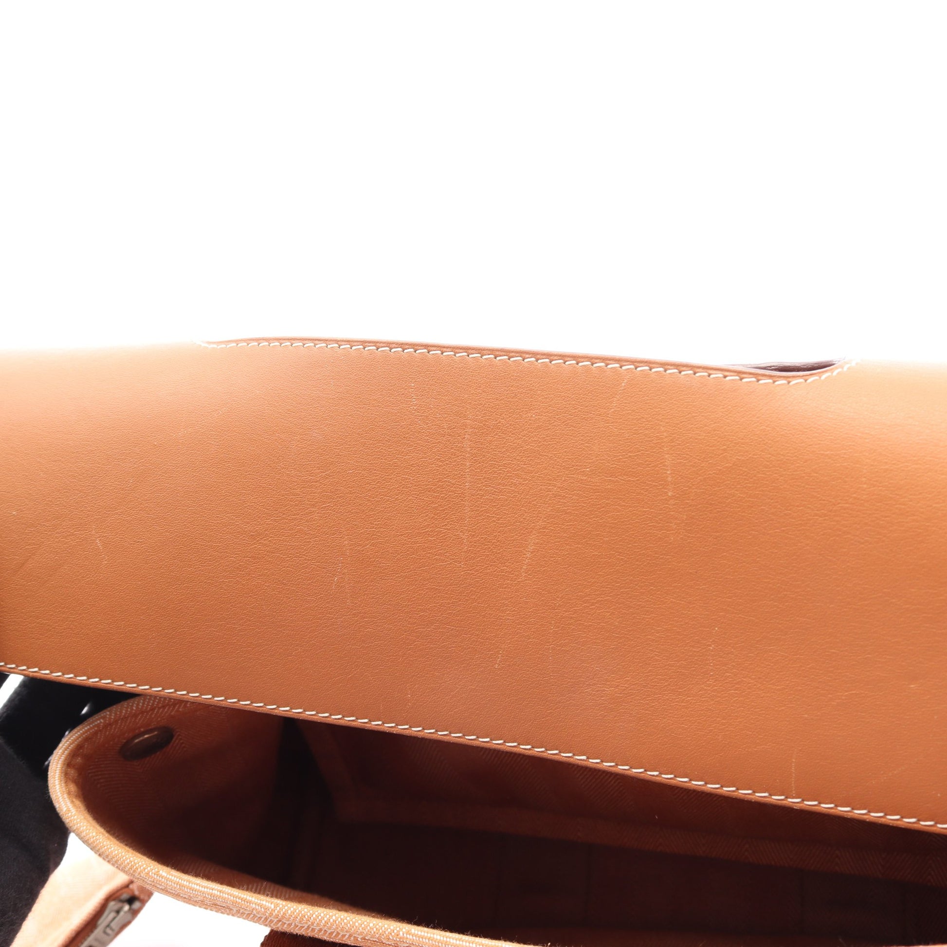 ヴァルパライソPM ゴールド ハンドバッグ トワルシェブロン ヴォースイフト ブラウン シルバー金具 エルメス バッグ HERMES