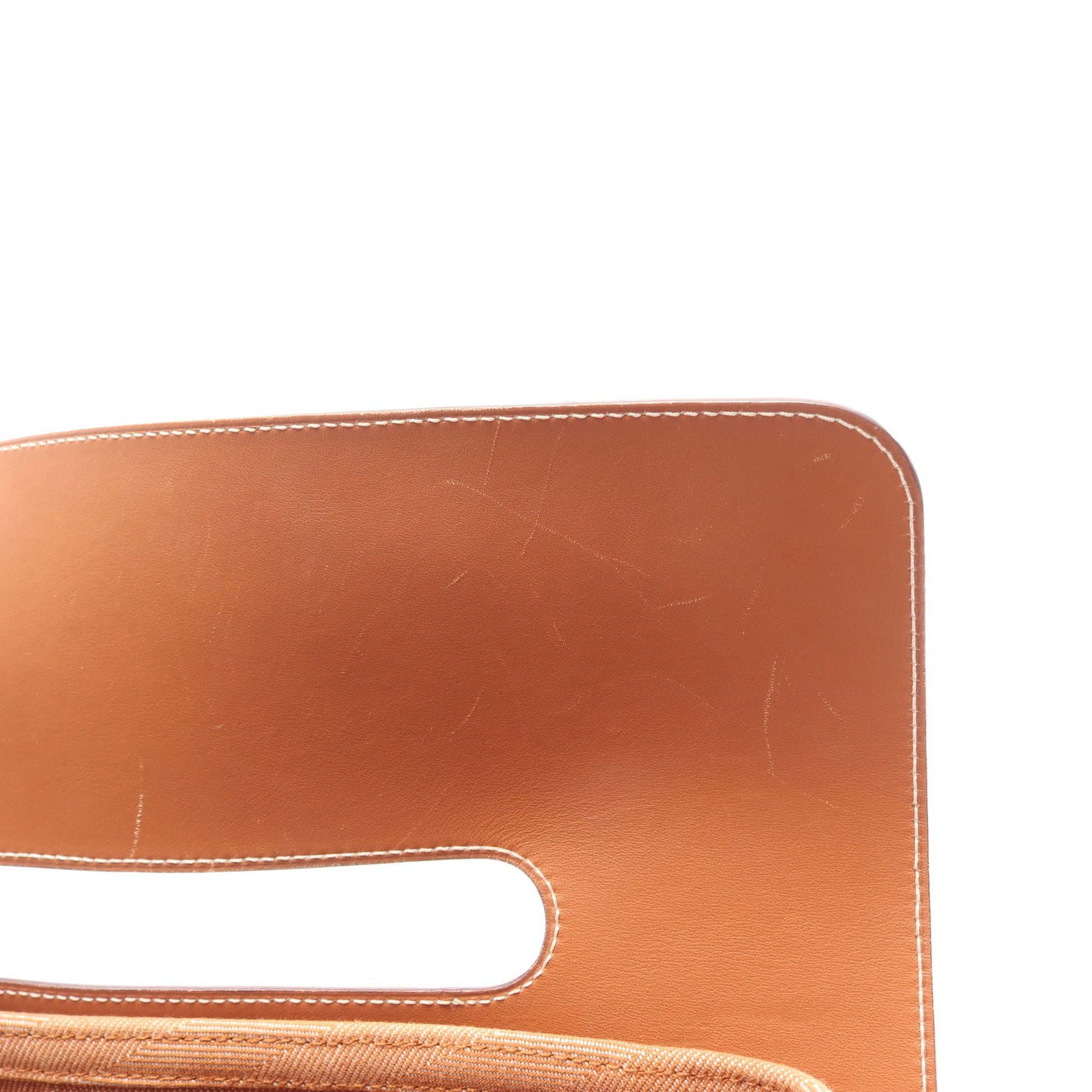 ヴァルパライソPM ゴールド ハンドバッグ トワルシェブロン ヴォースイフト ブラウン シルバー金具 エルメス バッグ HERMES