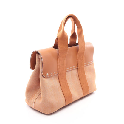 ヴァルパライソPM ゴールド ハンドバッグ トワルシェブロン ヴォースイフト ブラウン シルバー金具 エルメス バッグ HERMES
