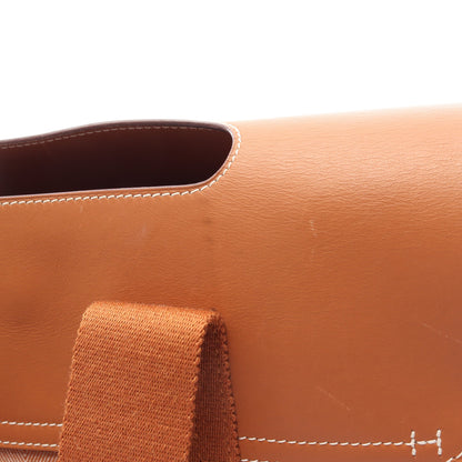 ヴァルパライソPM ゴールド ハンドバッグ トワルシェブロン ヴォースイフト ブラウン シルバー金具 エルメス バッグ HERMES