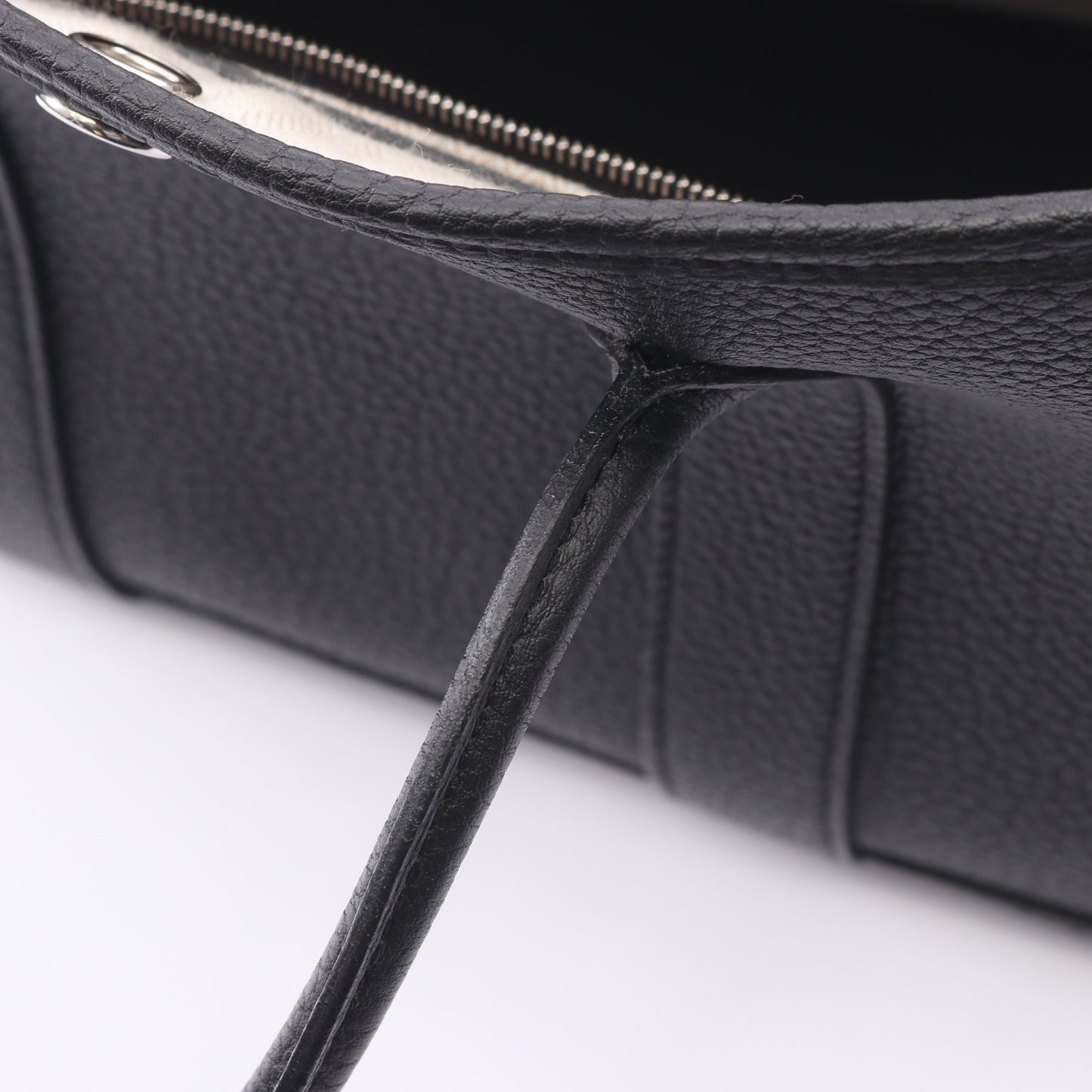 ガーデンパーティTPM ハンドバッグ トートバッグ ネゴンダ ブラック シルバー金具 W刻印 エルメス バッグ HERMES