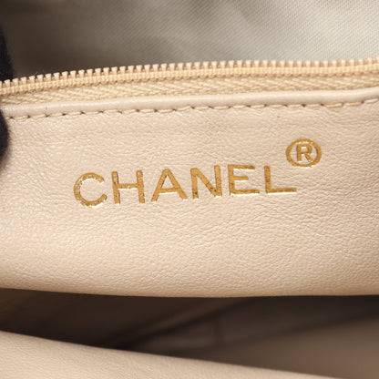ココマーク ダイヤステッチ ショルダーバッグ ラムスキン ベージュ ゴールド金具 シャネル バッグ CHANEL