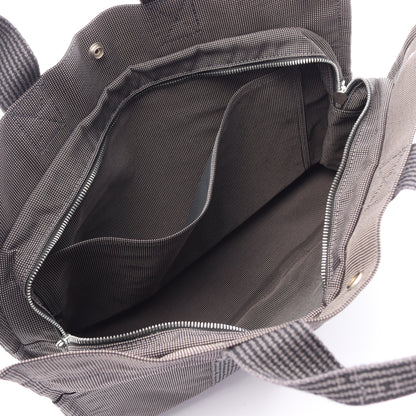 エールラインMM ハンドバッグ トートバッグ ナイロンキャンバス ダークグレー シルバー金具 エルメス バッグ HERMES