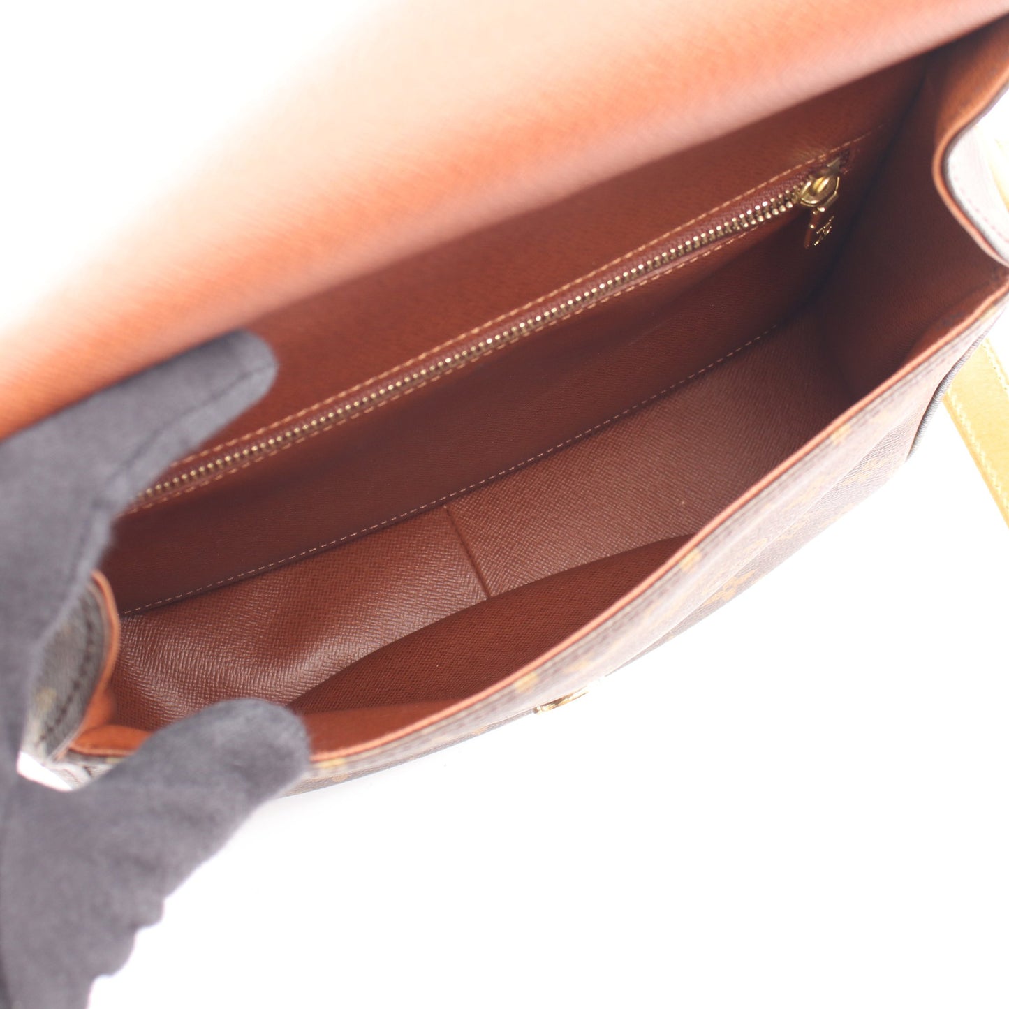 サンクルーGM モノグラム ショルダーバッグ PVC レザー ブラウン ルイヴィトン バッグ LOUIS VUITTON